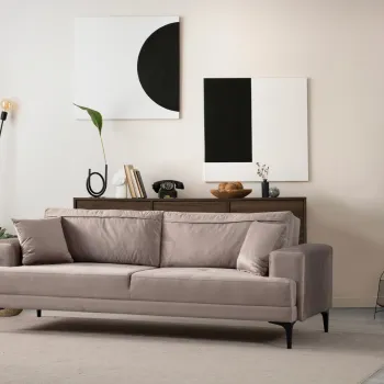 Canapea 3 locuri, Atelier del Sofa, 560ARE2176, Bej imagine