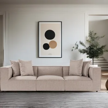 Canapea 3 locuri, Atelier del Sofa, 560ARE2195, Bej nisip imagine