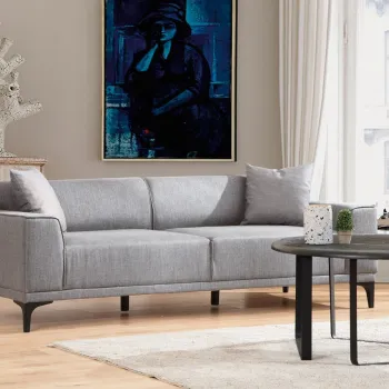 Canapea 3 locuri, Atelier del Sofa, 560ARE2336, Gri deschis imagine