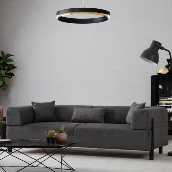 Canapea 3 locuri, Atelier del Sofa, 560ARE2366, Antracit imagine