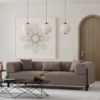 Canapea 3 locuri, Atelier del Sofa, 560ARE2367, Maro imagine