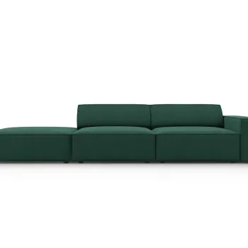 Canapea 3 locuri cotiera dreapta, Jodie, Micadoni Home, BL, 262x102x70 cm, poliester, verde imagine
