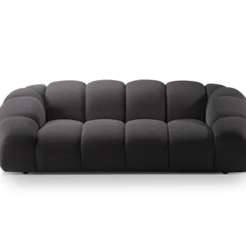 Canapea 3 locuri, Diana-191, Micadoni Home, 254x114x72 cm, tesatura 3D Sonic, espresso imagine