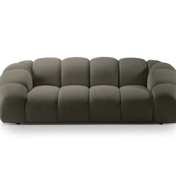 Canapea 3 locuri, Diana-191, Micadoni Home, 254x114x72 cm, tesatura 3D Sonic, gri otel imagine