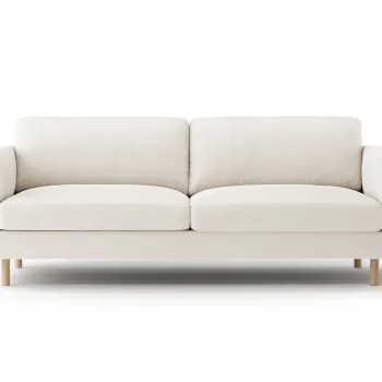 Canapea 3 locuri, Eden, Micadoni, 173x92x90 cm, catifea, bej imagine