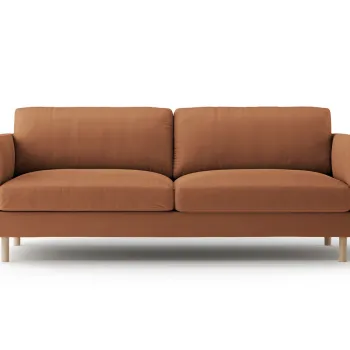 Canapea 3 locuri, Eden, Micadoni, 173x92x90 cm, catifea, miere imagine