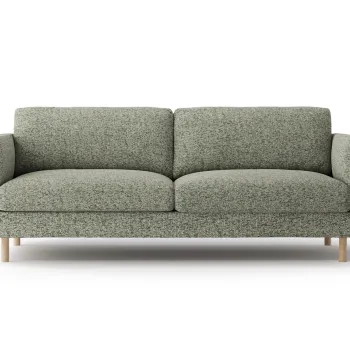 Canapea 3 locuri, Eden, Micadoni, 173x92x90 cm, tesatura structurata, verde muschi melanj imagine