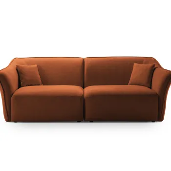 Canapea 3 locuri, Hailey, Micadoni Home, 206x102x79 cm, tesatura boucle, gri deschis imagine