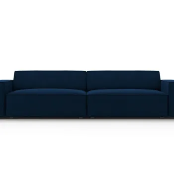 Canapea 3 locuri, Jodie, Micadoni Home, BL, 204x102x70 cm, catifea, albastru regal imagine