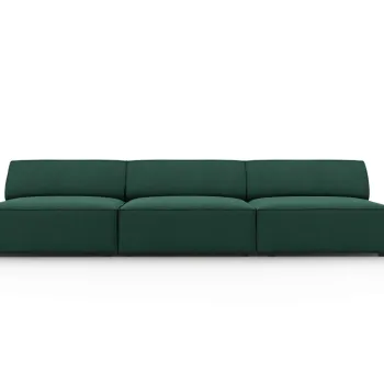 Canapea 3 locuri, Jodie, Micadoni Home, BL, 240x102x70 cm, poliester, verde imagine
