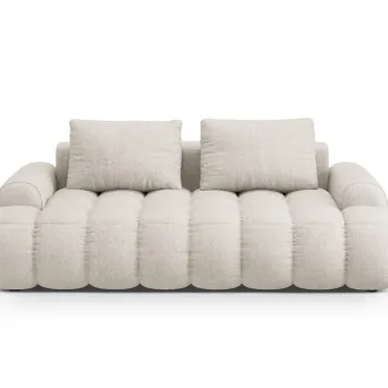 Canapea 3 locuri, Linz, Cosmopolitan Design, 200x100x84 cm, tesatura structurata, bej imagine