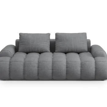 Canapea 3 locuri, Linz, Cosmopolitan Design, 200x100x84 cm, tesatura structurata, gri imagine