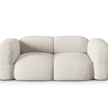 Canapea 3 locuri, Loretto, Cosmopolitan Design, 210x100x68 cm, tesatura structurata, bej imagine