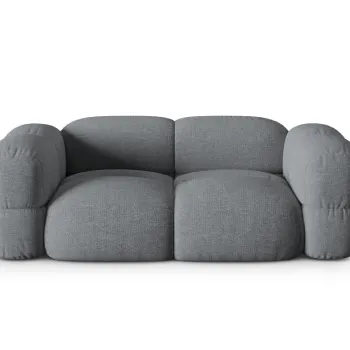 Canapea 3 locuri, Loretto, Cosmopolitan Design, 210x100x68 cm, tesatura structurata, gri imagine