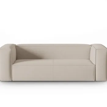 Canapea 3 locuri, Mackay, Cosmopolitan Design, 200x94x73 cm, catifea tricotata, bej imagine