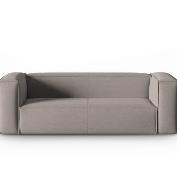 Canapea 3 locuri, Mackay, Cosmopolitan Design, 200x94x73 cm, catifea tricotata, cappuccino imagine