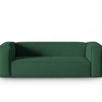 Canapea 3 locuri, Mackay, Cosmopolitan Design, 200x94x73 cm, catifea tricotata, verde imagine