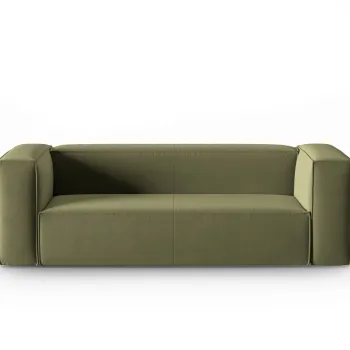 Canapea 3 locuri, Mackay, Cosmopolitan Design, 200x94x73 cm, catifea, verde deschis imagine