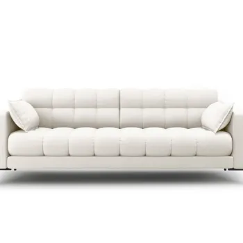 Canapea 3 locuri, Mamaia, Micadoni Home, BL, 177x92x75 cm, tesatura tip twill, bej deschis imagine