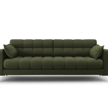 Canapea 3 locuri, Mamaia, Micadoni Home, BL, 177x92x75 cm, tesatura tip twill, verde imagine