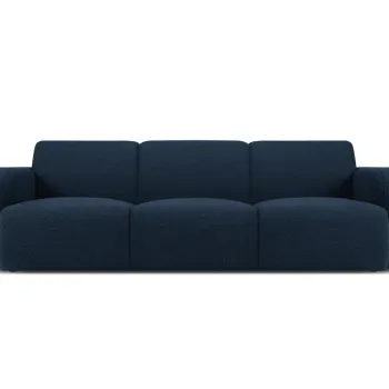 Canapea 3 locuri, Molino-101, Micadoni Home, 235x95x72 cm, tesatura boucle, albastru inchis imagine