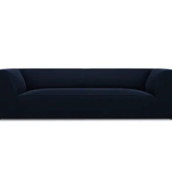 Canapea 3 locuri, Ruby, Micadoni Home, BL, 232x93x69 cm, catifea, albastru regal imagine