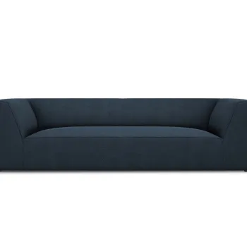 Canapea 3 locuri, Ruby, Micadoni Home, BL, 232x93x69 cm, poliester, albastru navy imagine