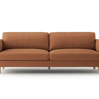 Canapea 4 locuri, Eden, Micadoni, 209x92x90 cm, catifea, miere imagine