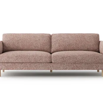 Canapea 4 locuri, Eden, Micadoni, 209x92x90 cm, tesatura structurata, roz melanj imagine