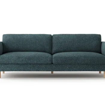 Canapea 4 locuri, Eden, Micadoni, 209x92x90 cm, tesatura structurata, verde albastrui melanj imagine