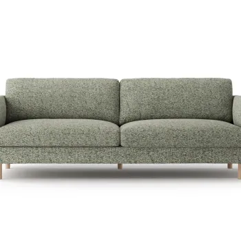 Canapea 4 locuri, Eden, Micadoni, 209x92x90 cm, tesatura structurata, verde muschi melanj imagine