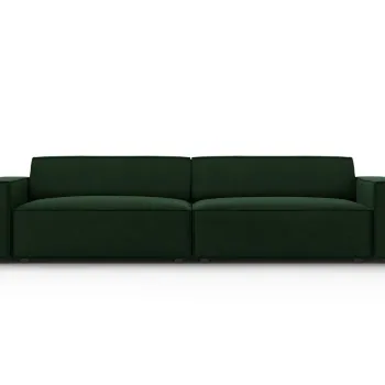 Canapea 4 locuri, Jodie, Micadoni Home, BL, 244x102x70 cm, catifea, verde bottle imagine