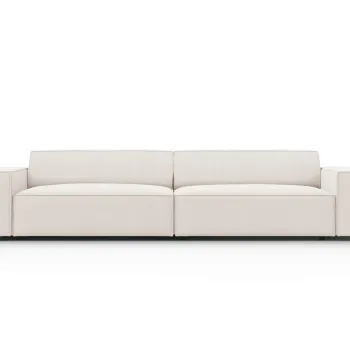 Canapea 4 locuri, Jodie, Micadoni Home, BL, 244x102x70 cm, poliester, bej deschis imagine