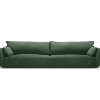 Canapea 4 locuri, Kaelle, Micadoni Home, BL, 248x110x85 cm, poliester chenille, verde bottle imagine