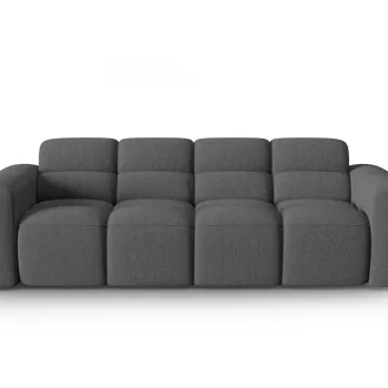 Canapea 4 locuri, Lisa-193, Micadoni Home, 256x101x77 cm, tesatura structurata, corai imagine