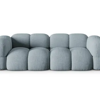 Canapea 4 locuri, Loretto, Cosmopolitan Design, 250x100x68 cm, tesatura structurata, albastru pastel imagine