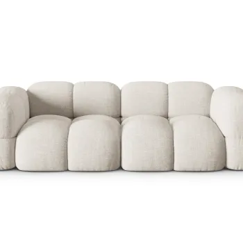 Canapea 4 locuri, Loretto, Cosmopolitan Design, 250x100x68 cm, tesatura structurata, bej imagine