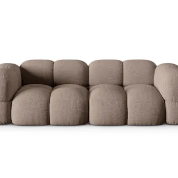Canapea 4 locuri, Loretto, Cosmopolitan Design, 250x100x68 cm, tesatura structurata, cappuccino imagine