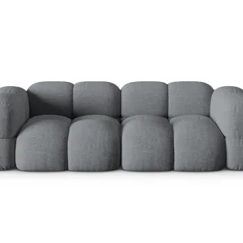 Canapea 4 locuri, Loretto, Cosmopolitan Design, 250x100x68 cm, tesatura structurata, gri imagine