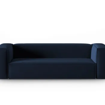 Canapea 4 locuri, Mackay, Cosmopolitan Design, 230x94x73 cm, catifea, albastru royal imagine
