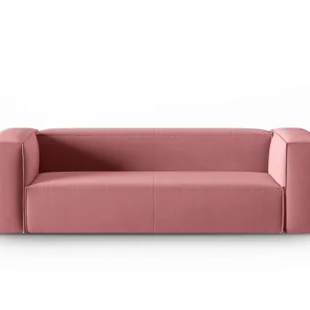 Canapea 4 locuri, Mackay, Cosmopolitan Design, 230x94x73 cm, catifea, roz somon imagine