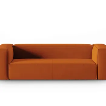 Canapea 4 locuri, Mackay, Cosmopolitan Design, 230x94x73 cm, catifea, teracota imagine