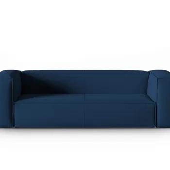 Canapea 4 locuri, Mackay, Cosmopolitan Design, 230x94x73 cm, catifea tricotata, albastru inchis imagine