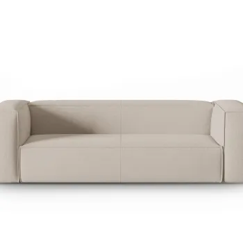 Canapea 4 locuri, Mackay, Cosmopolitan Design, 230x94x73 cm, catifea tricotata, bej imagine