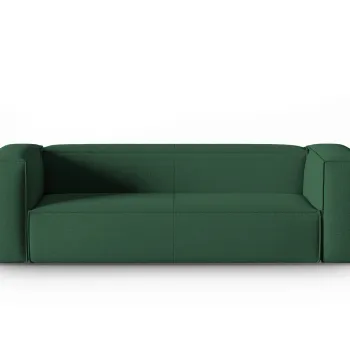 Canapea 4 locuri, Mackay, Cosmopolitan Design, 230x94x73 cm, catifea tricotata, verde imagine