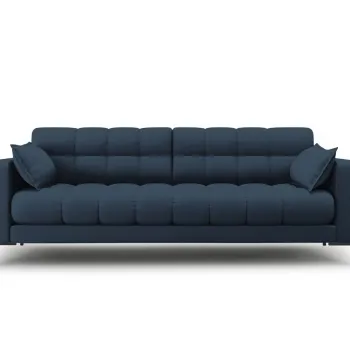 Canapea 4 locuri, Mamaia, Micadoni Home, BL, 217x92x75 cm, tesatura tip twill, albastru imagine