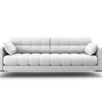 Canapea 4 locuri, Mamaia, Micadoni Home, BL, 217x92x75 cm, tesatura tip twill, gri deschis imagine