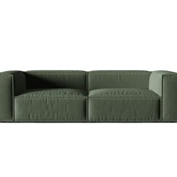 Canapea 4 locuri, Nuria-215, Micadoni Home, 250x110x72 cm, tesatura structurata chenille, verde moss imagine