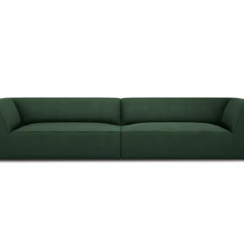 Canapea 4 locuri, Ruby, Micadoni Home, BL, 302x93x69 cm, poliester, verde imagine
