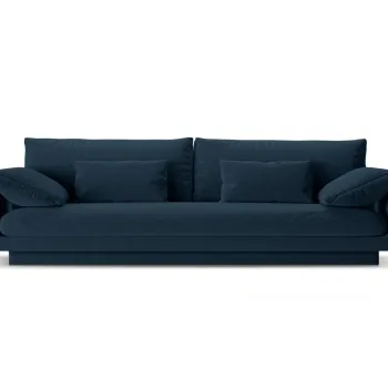 Canapea 4 locuri, Torino-211, Micadoni Home, 250x103x83 cm, tesatura structurata chenille, albastru navy imagine